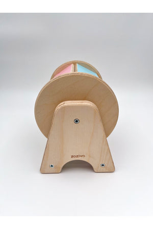 Montessori Wooden Toy With Spinning Body And Sound, +6 Months Toy, Educational Toy For Babies
