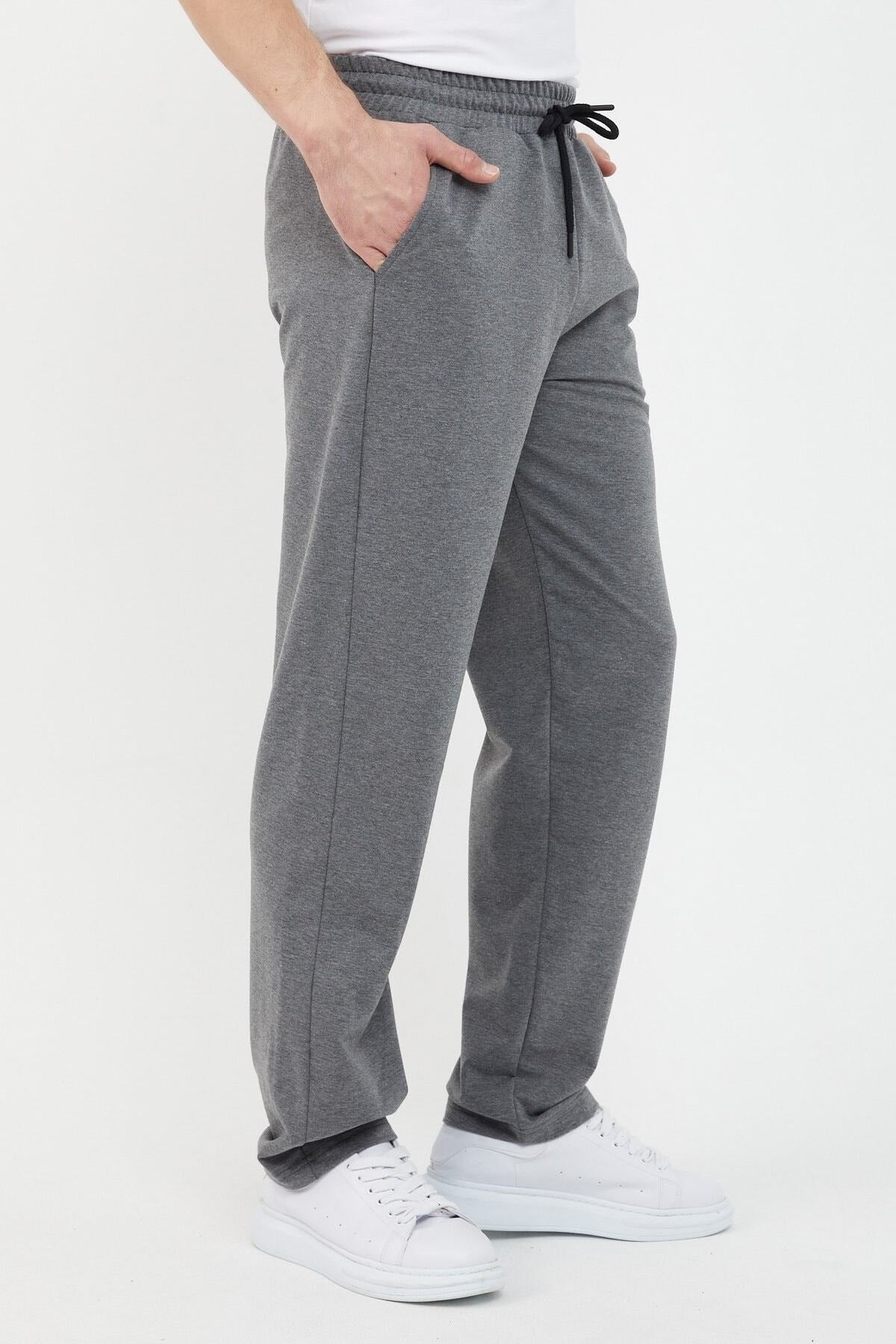Men'S Anthracite Straight Leg Comfort Cut Sweatpants