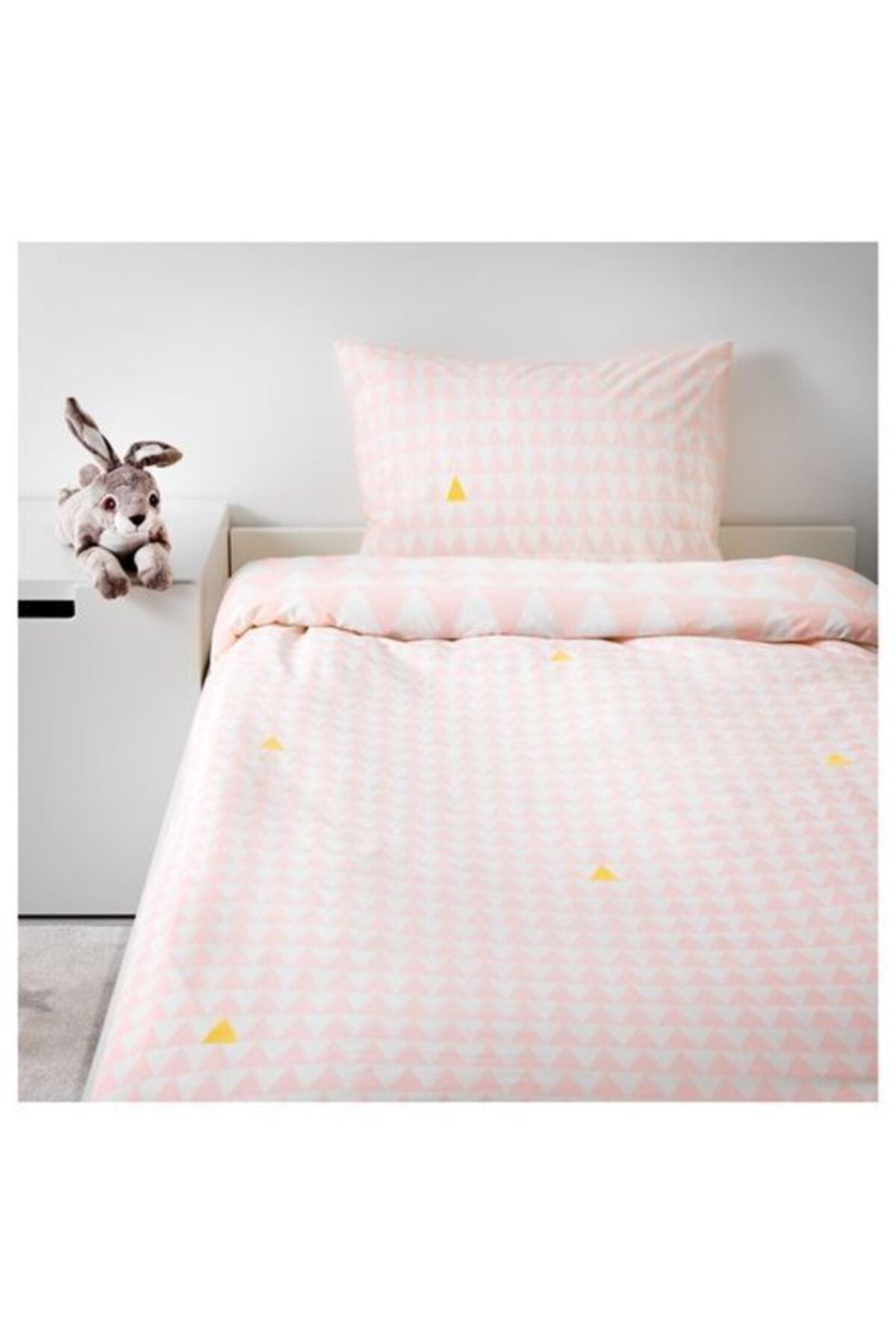Kinder-Bettbezug, Einzelbettbezug-Set, Rosa, Meridyendukkan, 150 x 200/50 x 60 cm