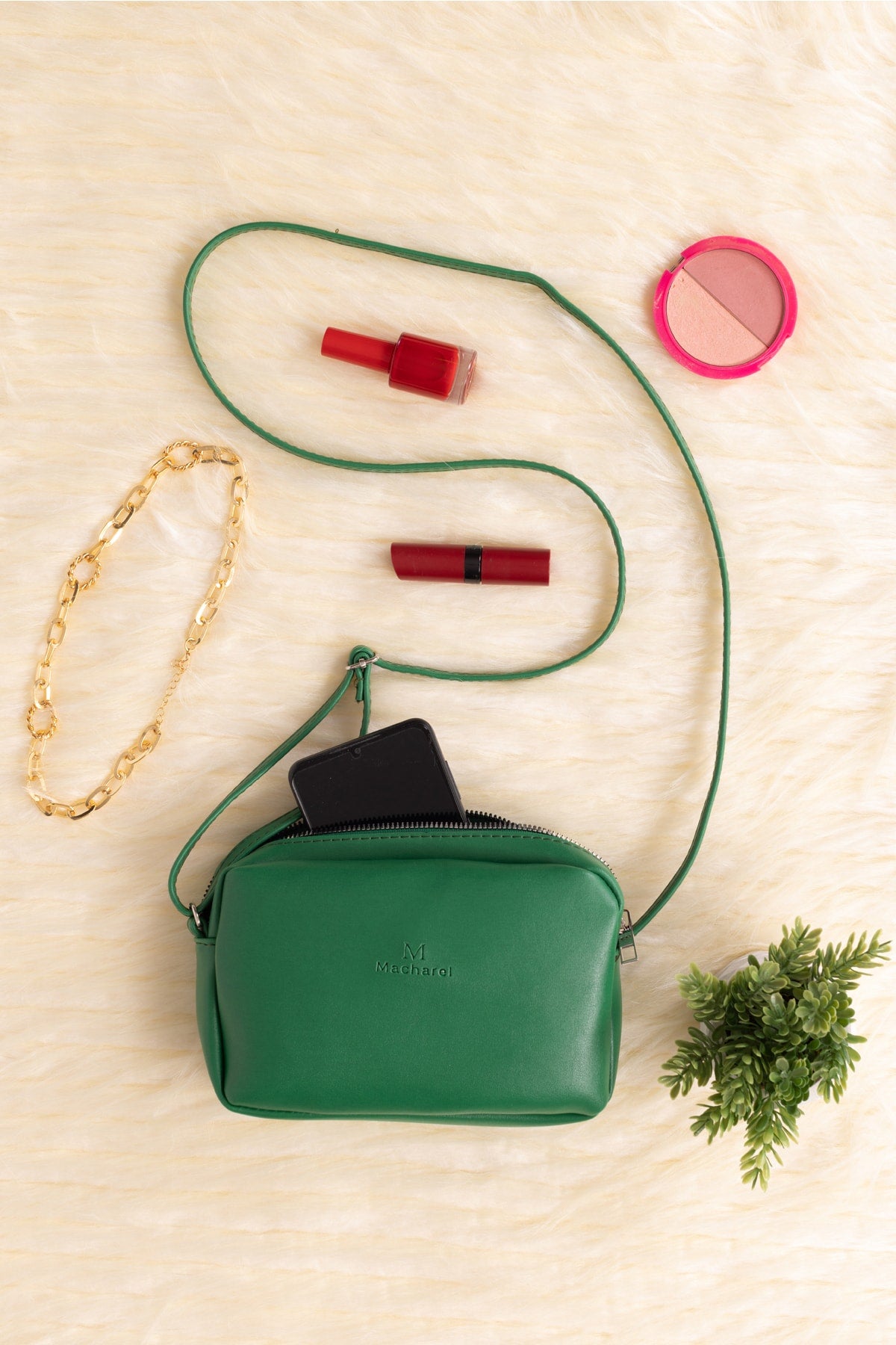 Women'S Original Mini Urban Crossbody Zippered Adjustable Strap Model Hand Arm And Shoulder Bag