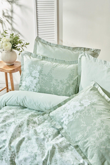 Andressa Ranforce Double Duvet Cover Set - Sage - Swordslife