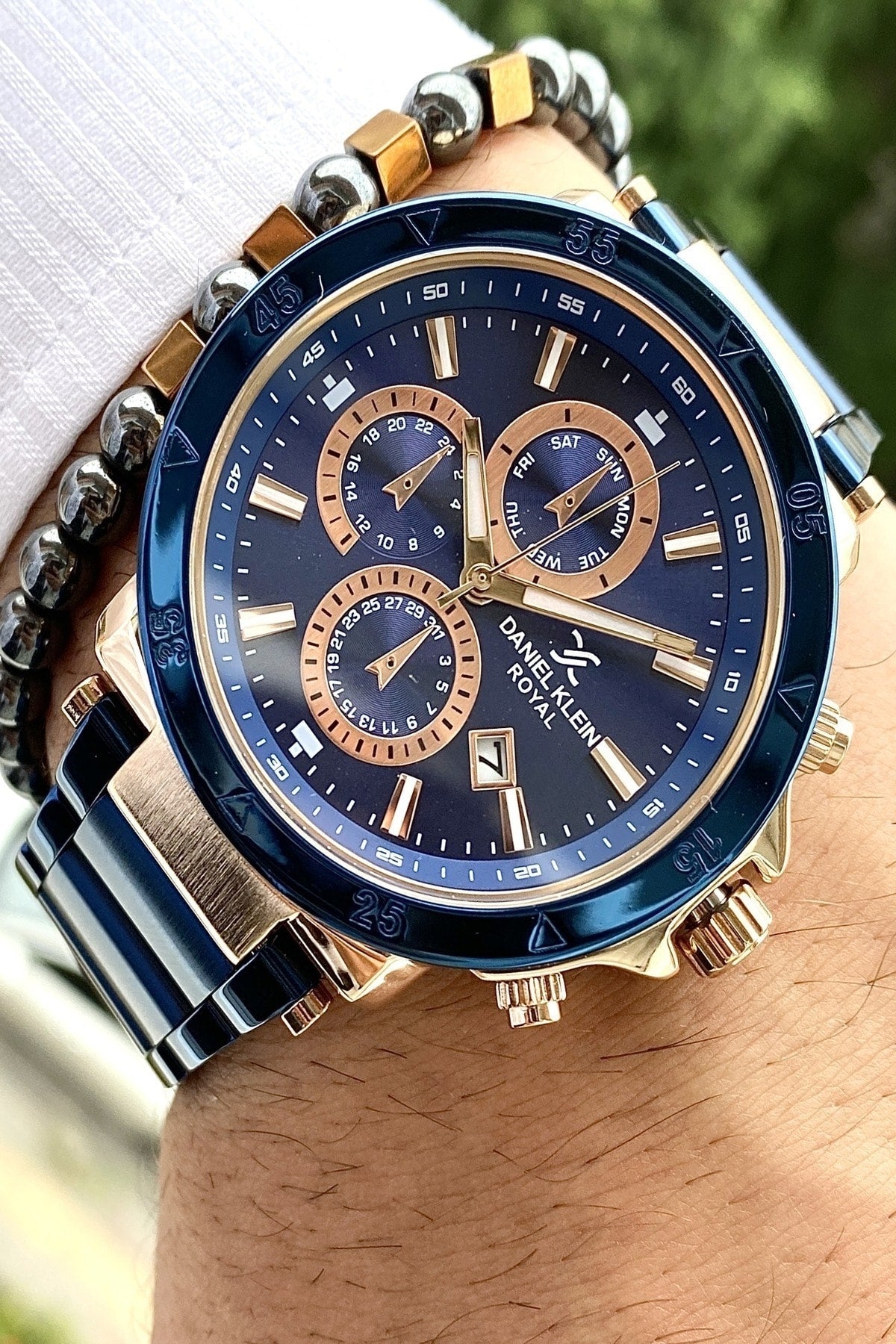 Stainless Steel Band Men'S Wristwatch+3Atm Waterproof