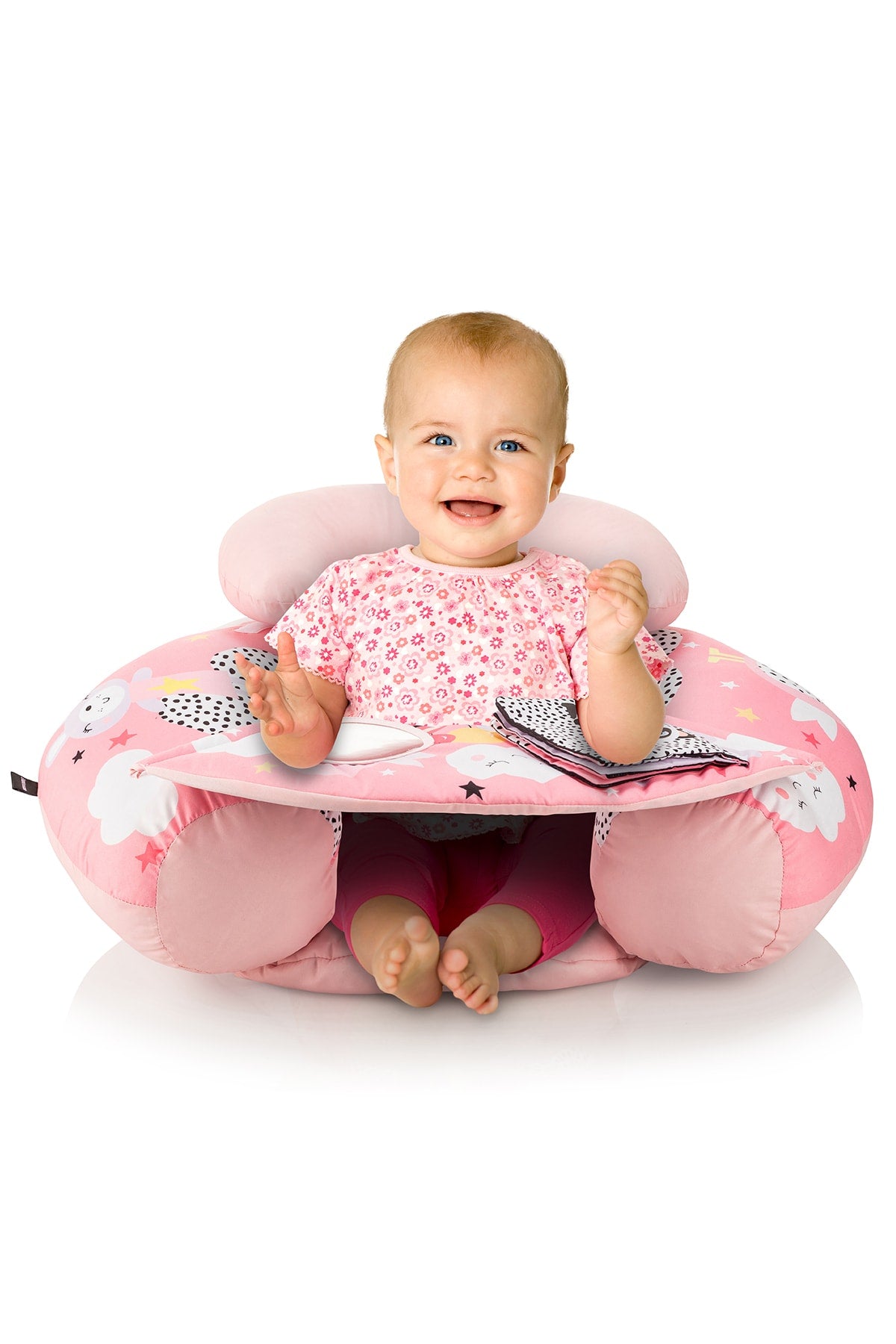 Baby Girl Pink Supported Seating Cushion