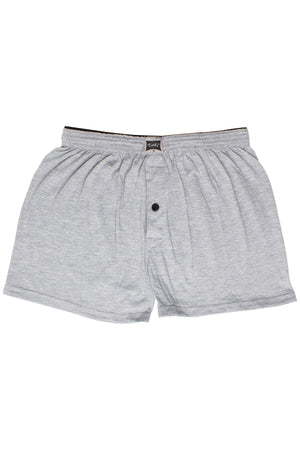 Men'S Gray Combed Cotton Plain Boxer 4-Pack