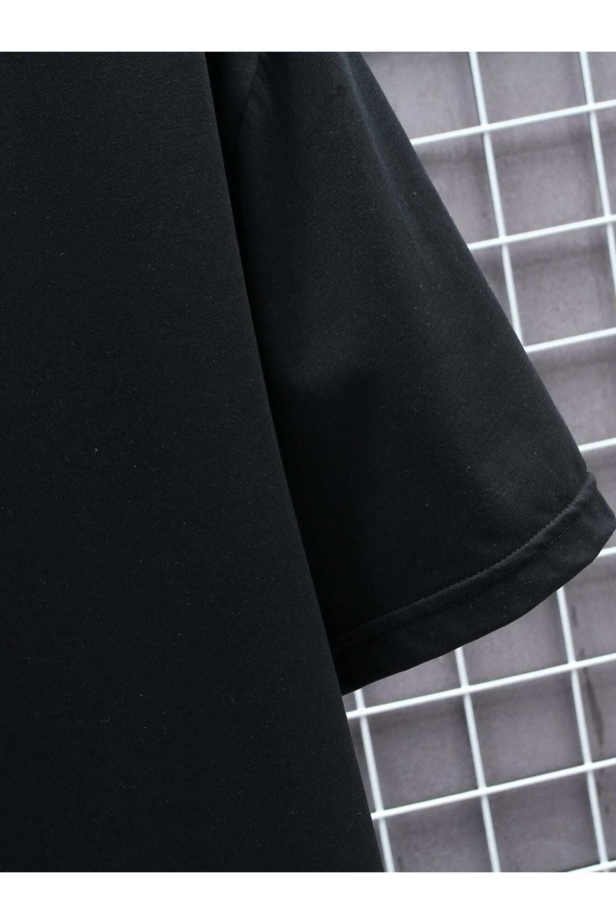 Men'S Black Believe Printed Oversize T-Shirt