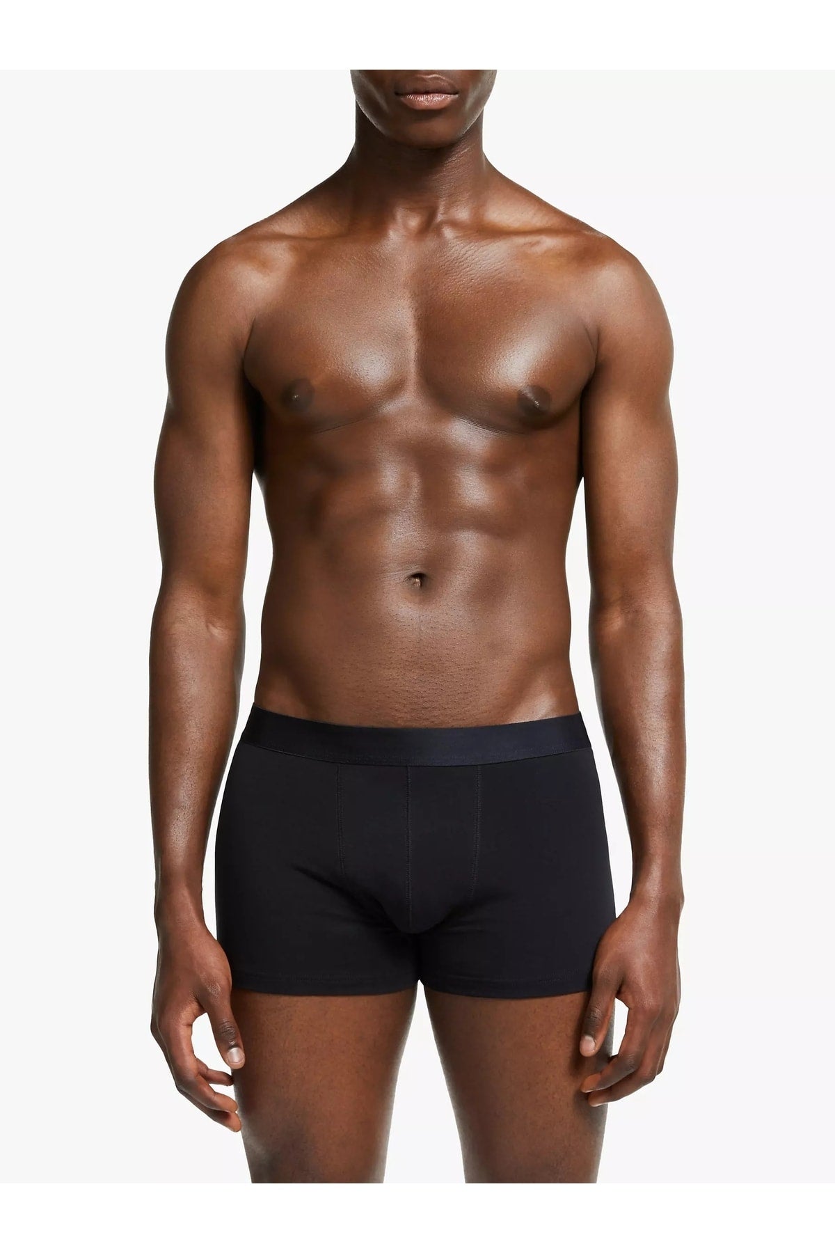 Men'S Black Boxer Cotton Lycra 6-Pack