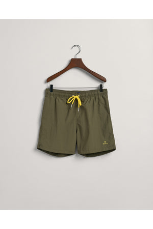 Men'S Green Classic Fit Swimsuit