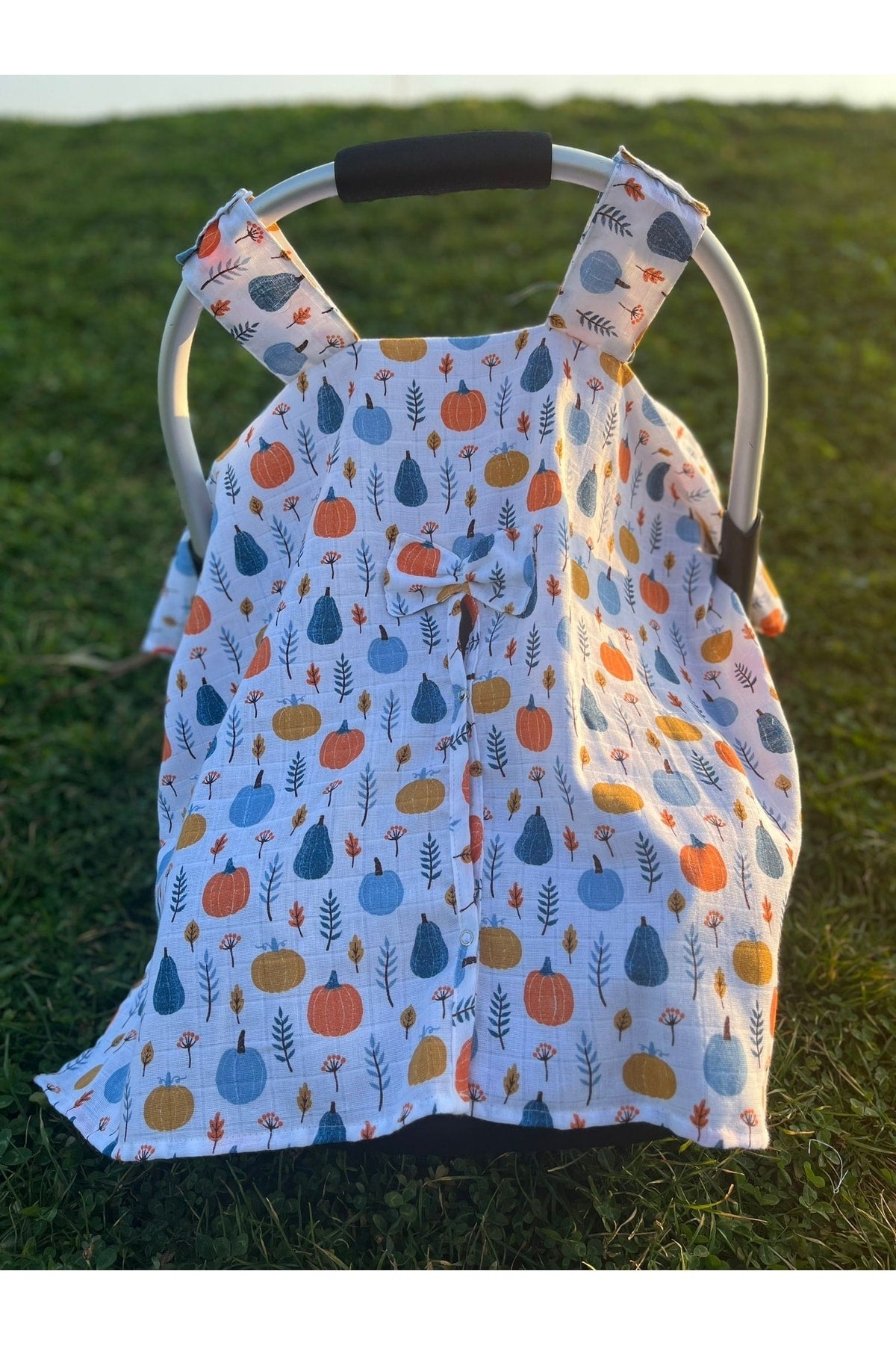 Run Baby Musselin-Stoffbezug für Push-Up-Kinderwagen (Balkabak) 75 x 100 cm