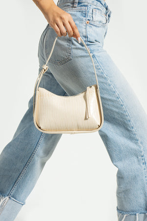 Women'S Crocodile Baguette Bag