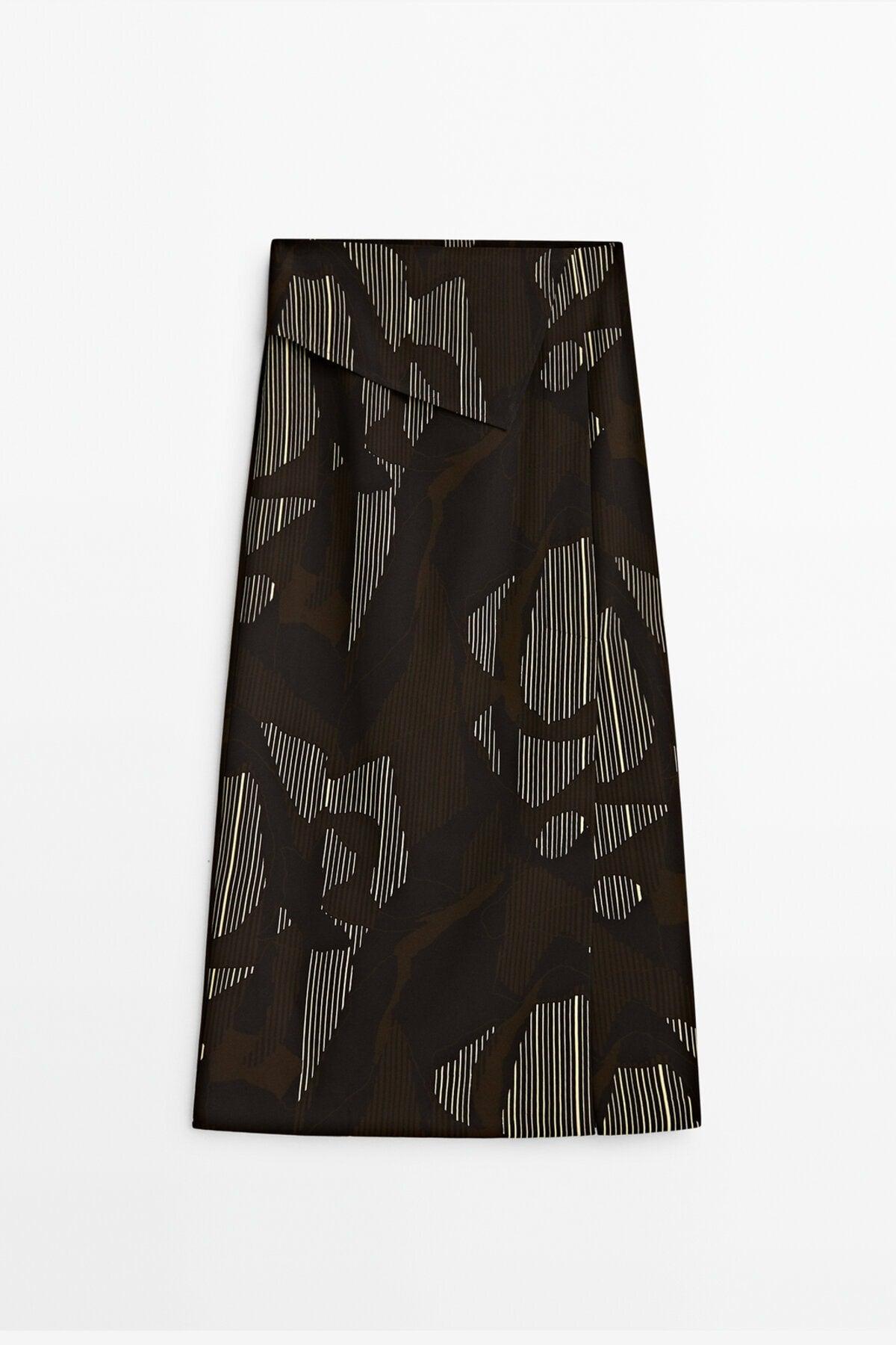 Geometric Patterned Skirt - Swordslife