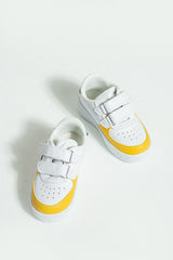 Kids Yellow Sneakers Velcro Kids Shoes