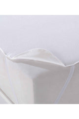 Mattress Cotton Waterproof Liquid Proof 4 Corners White Mattress Protector Single Double Non Sweating Mattress Underlayment - Swordslife