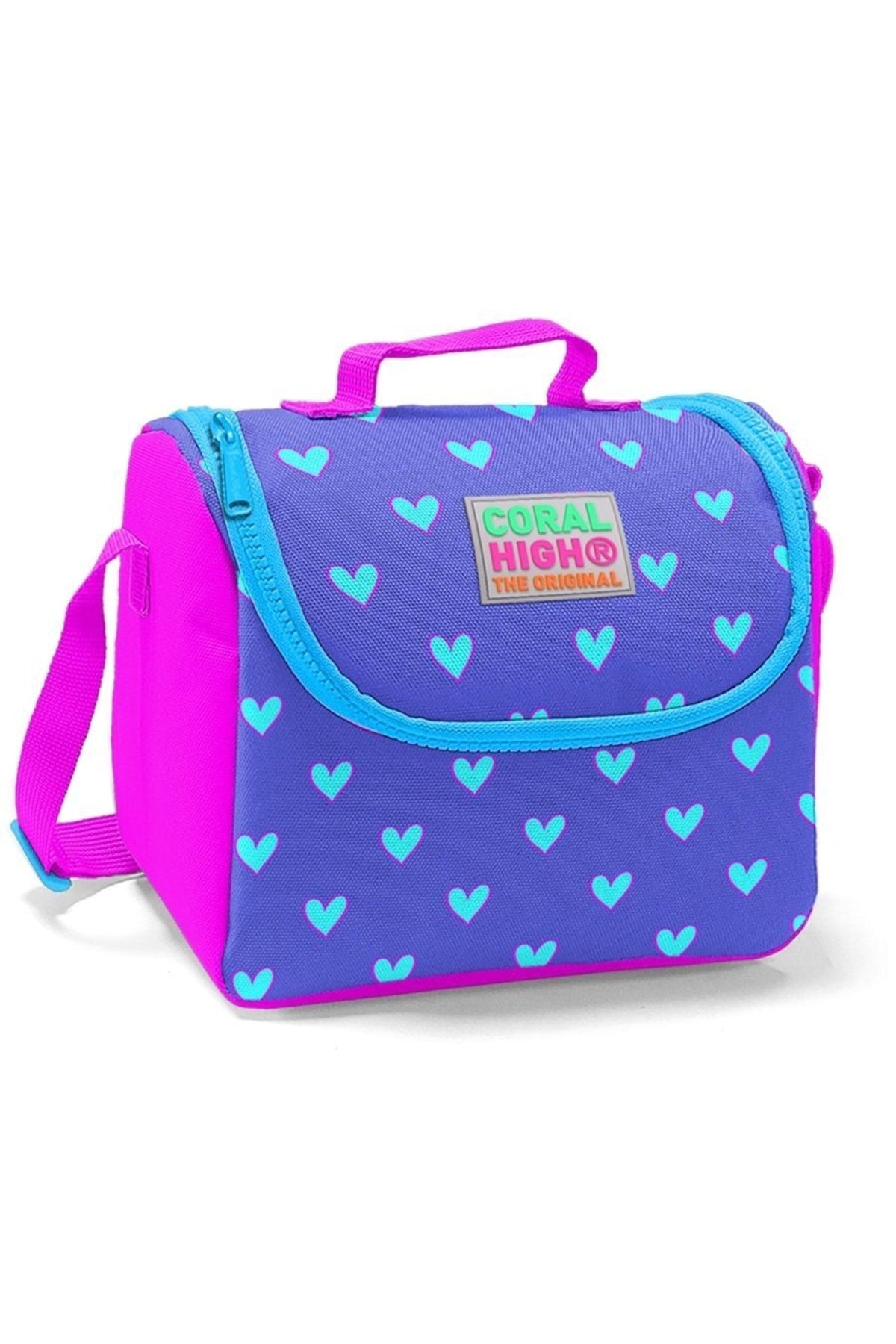 Heart Printed Girls' Primary School Bag Set - Usb Output