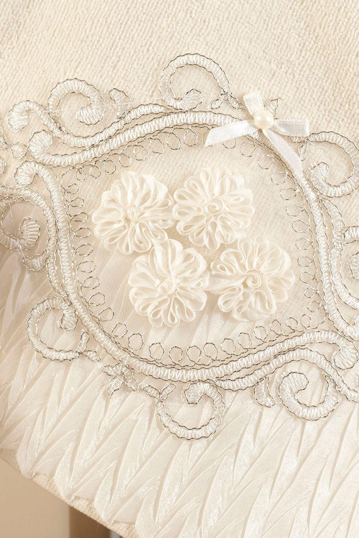 50/90 Daisy Dowry Lacy Cotton 4 Pieces Hand Face Towel - Swordslife
