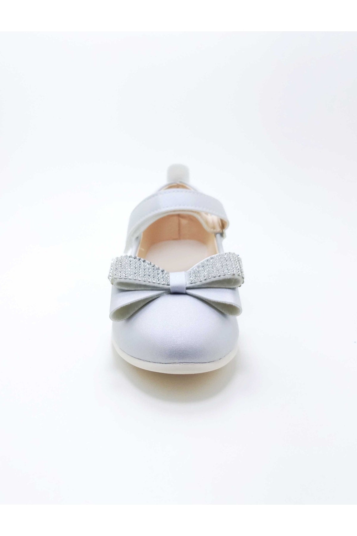 Girl'S Stone Bow Satin Orthopedic Flats(26-35 Num.)