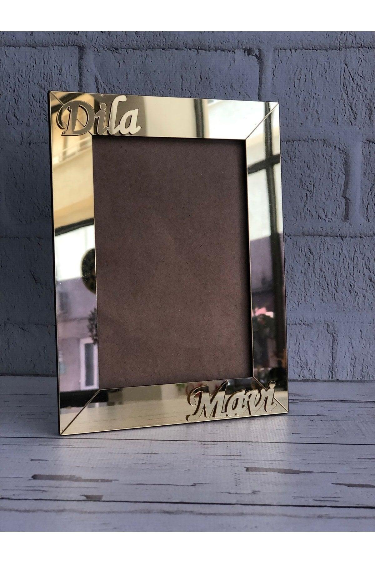 Gold Plexi 10x15 Name Special Frame For Photo Without Glass (specify your name in the QUESTIONS SECTION) - Swordslife