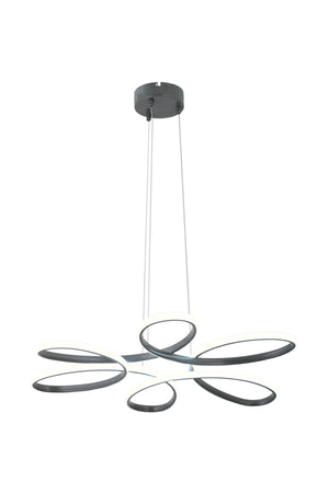 Flora Smoked Moderne Pendelleuchte Led Kronleuchter