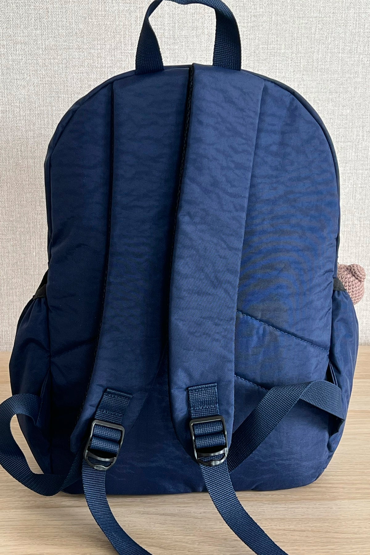 Dark Navy Blue Backpack School Bag 14 Inch Laptop Bag Duomino 18 lt 40 X 30 X 15 cm