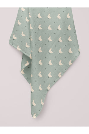 Minty Duck Organic Crinkle Square Muslin Cover 100 X 100 Cm
