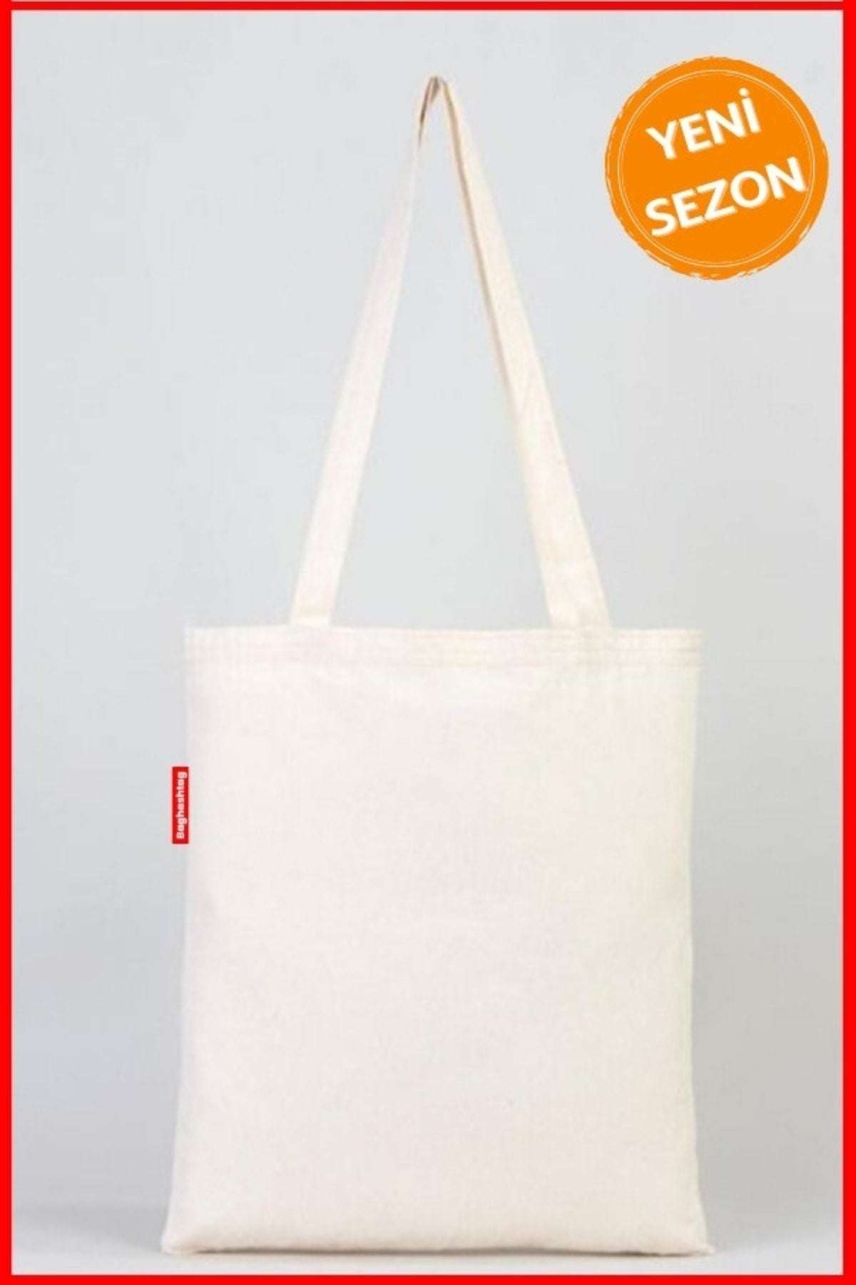 Unbedruckte Tragetasche 38X42 mit Griff Natur