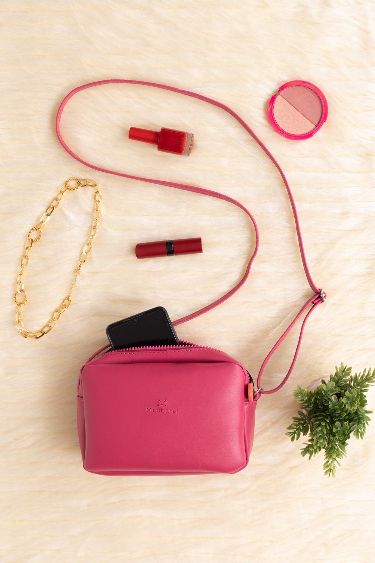 Women'S Original Mini Urban Crossbody Zippered Adjustable Strap Model Hand Arm And Shoulder Bag