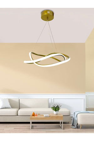 3 Colors Remote Controlled Gold Antique Led Chandelier Wave Led Chandelier
