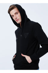 Hooded Collar Black Men's Sweatshirt M2yq52k6zs1jblkchristian Hoodie