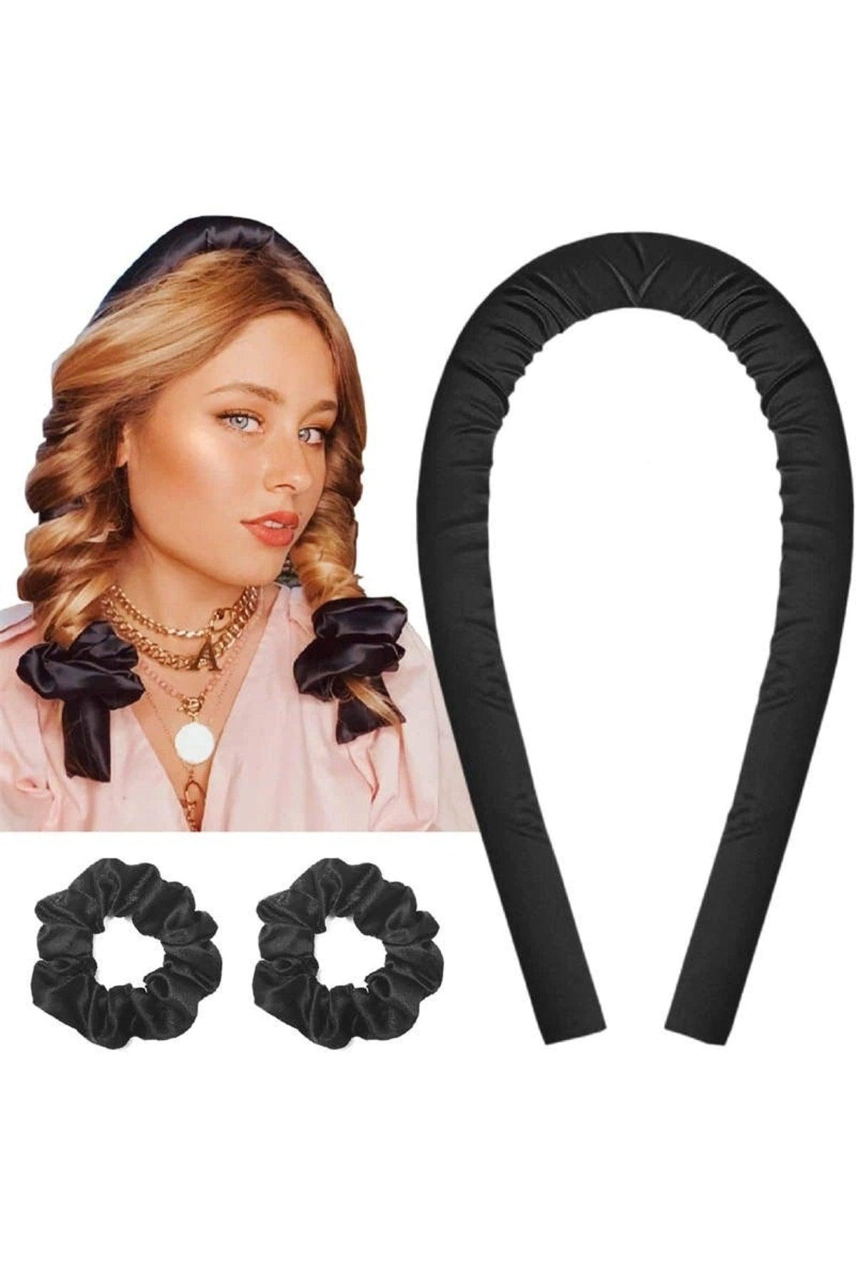 Heatless Hair Styler, Hair Sausage Satin Buckle Set - Swordslife