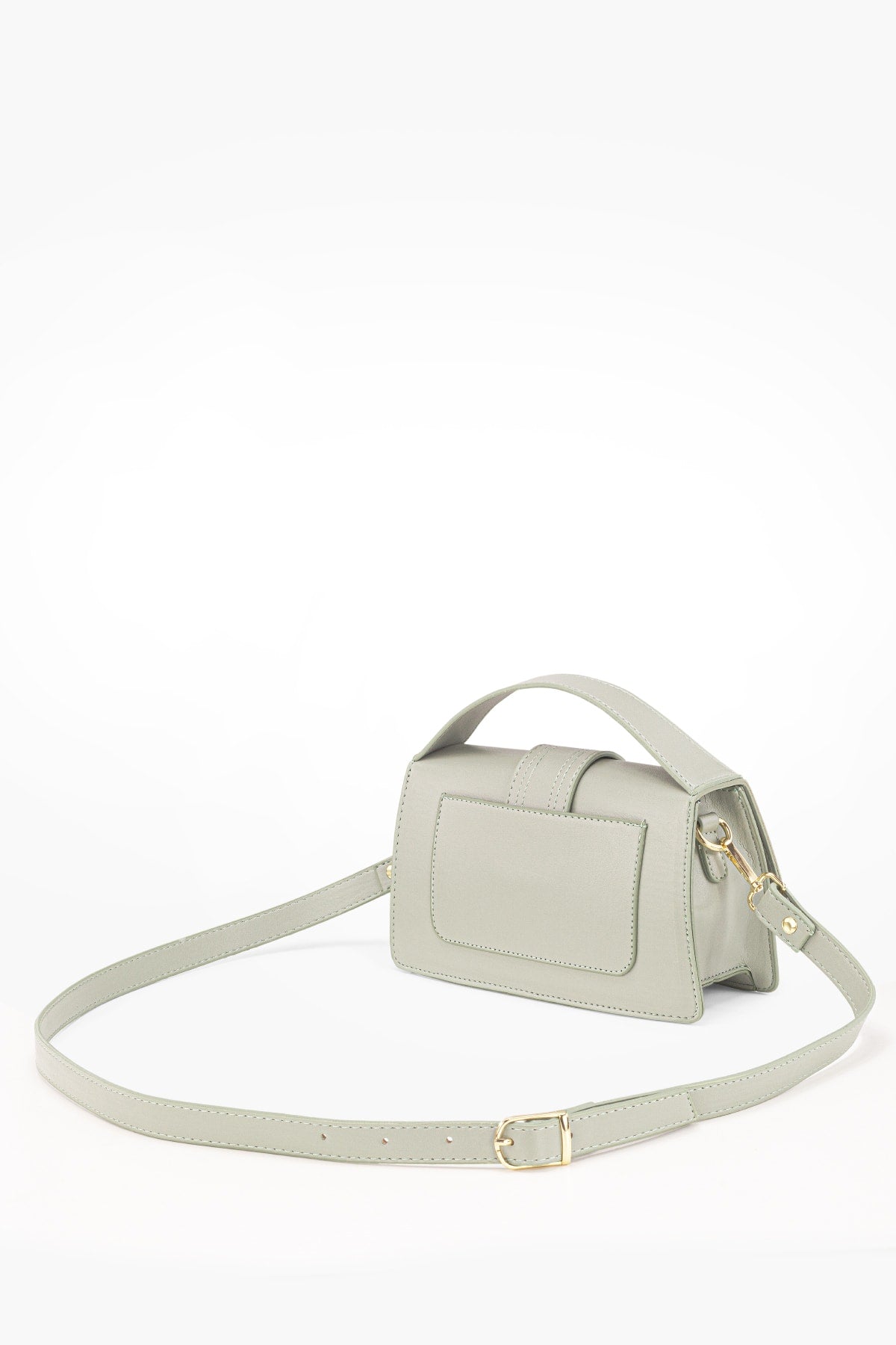 Women'S Aqua Green Leather Look Adjustable Crossbody Bag 229