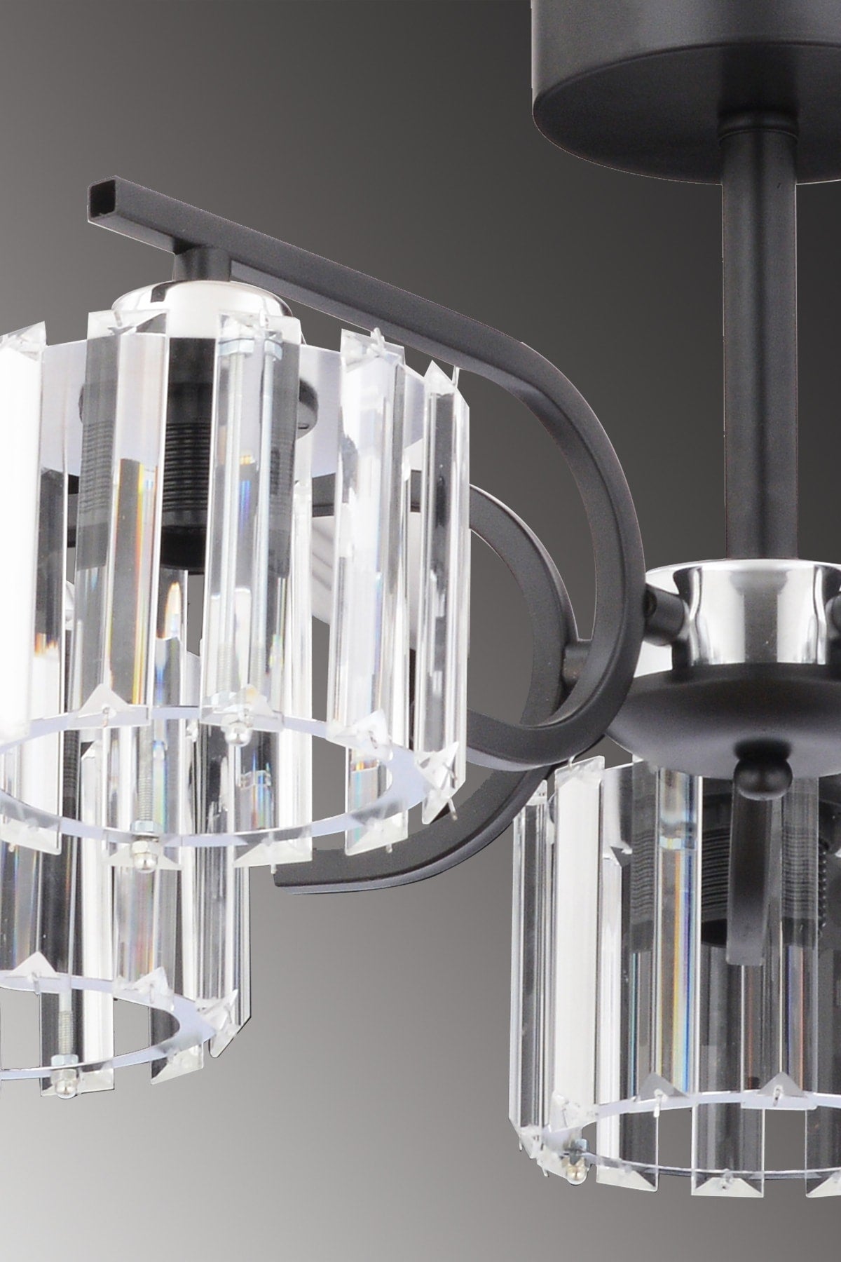 Nehir 5-Piece Modern Crystal Plafonier Chandelier