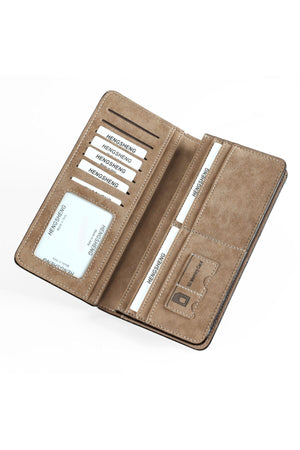 Men'S Men'S Nubuck Leather Card Holder Wallet