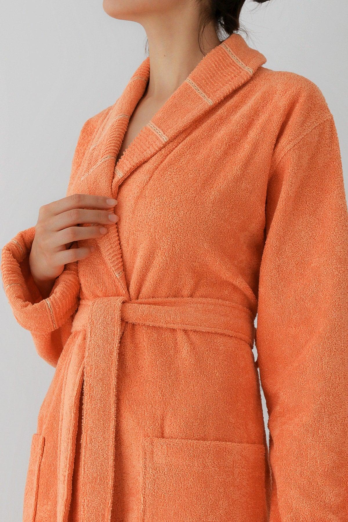 Carmine Robe Desert - Extra Soft, Modern And Special Design 100% Cotton Unisex Salvia Bathrobe - Swordslife