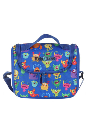 Kids&Love Blue Monsters Elementary School Bag Set - Boys