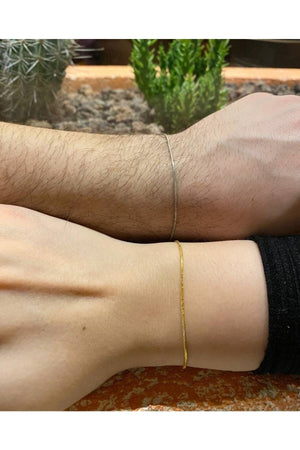 Double Unisex Minimal Chain Bracelets(Gold-Silver)