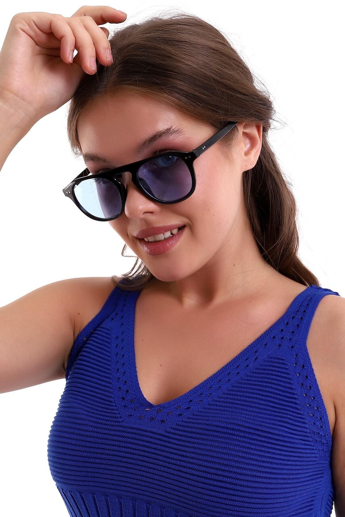 Vintage Huge Blue Sunglasses - Swordslife