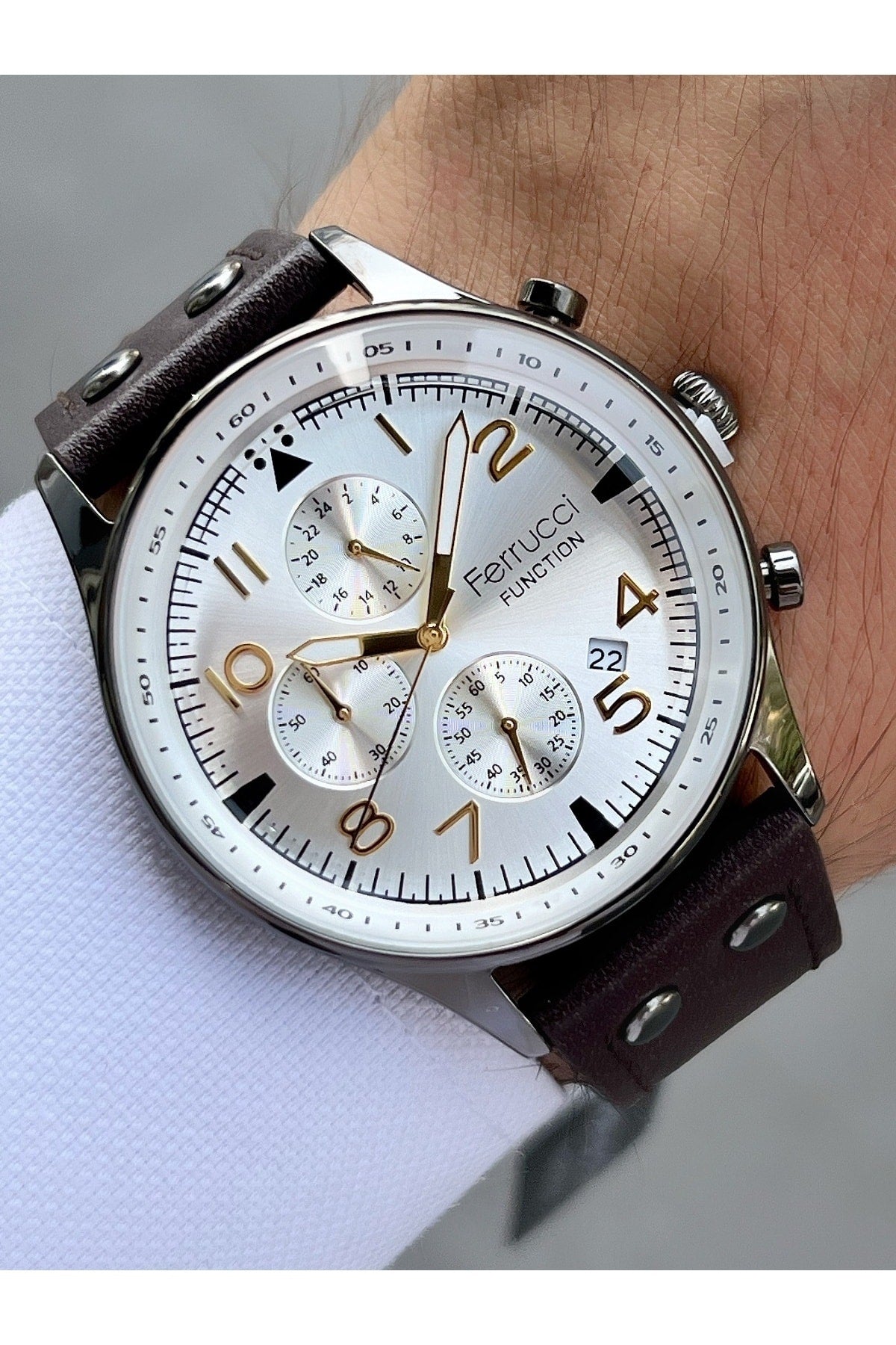 3 Atm Waterproof Men'S Wristwatch With Function Function