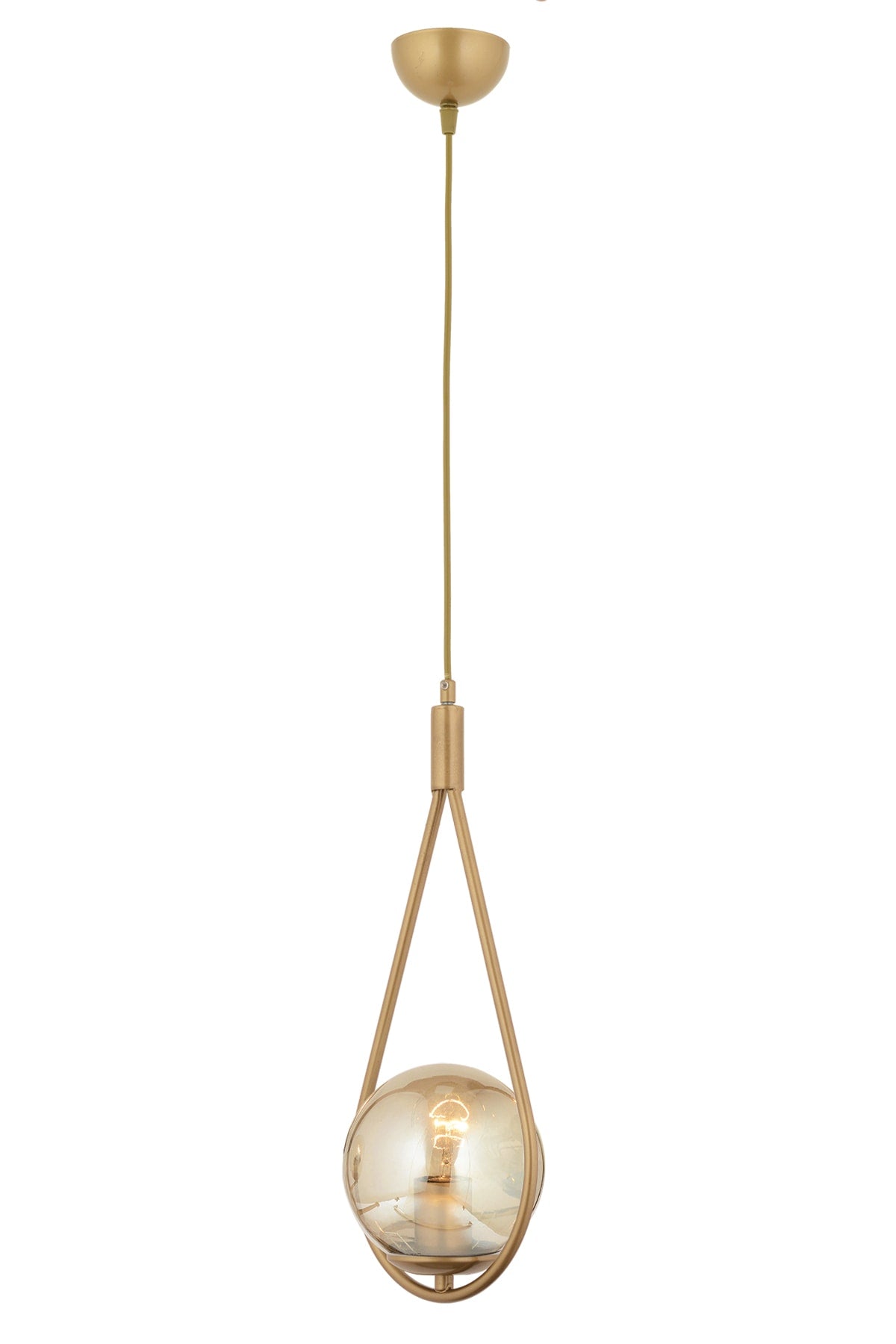 Mirza Single Antique Honey Glass Moderne Pendelleuchte Küche Wohnzimmer Pendelleuchte Kronleuchter