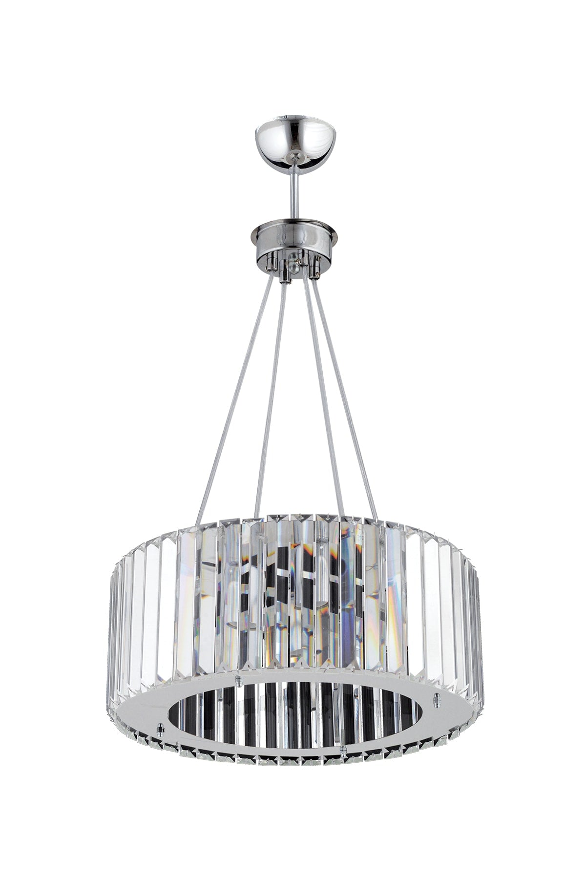 Luxury Diamond 35 Cm Silver Crystal Chandelier