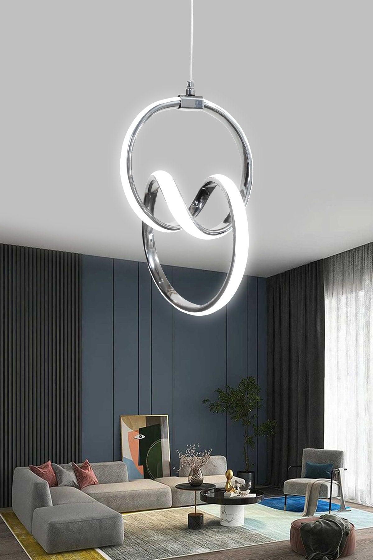 Chrome Case White Light Led Chandelier 1 Year Warranty Led Chandelier