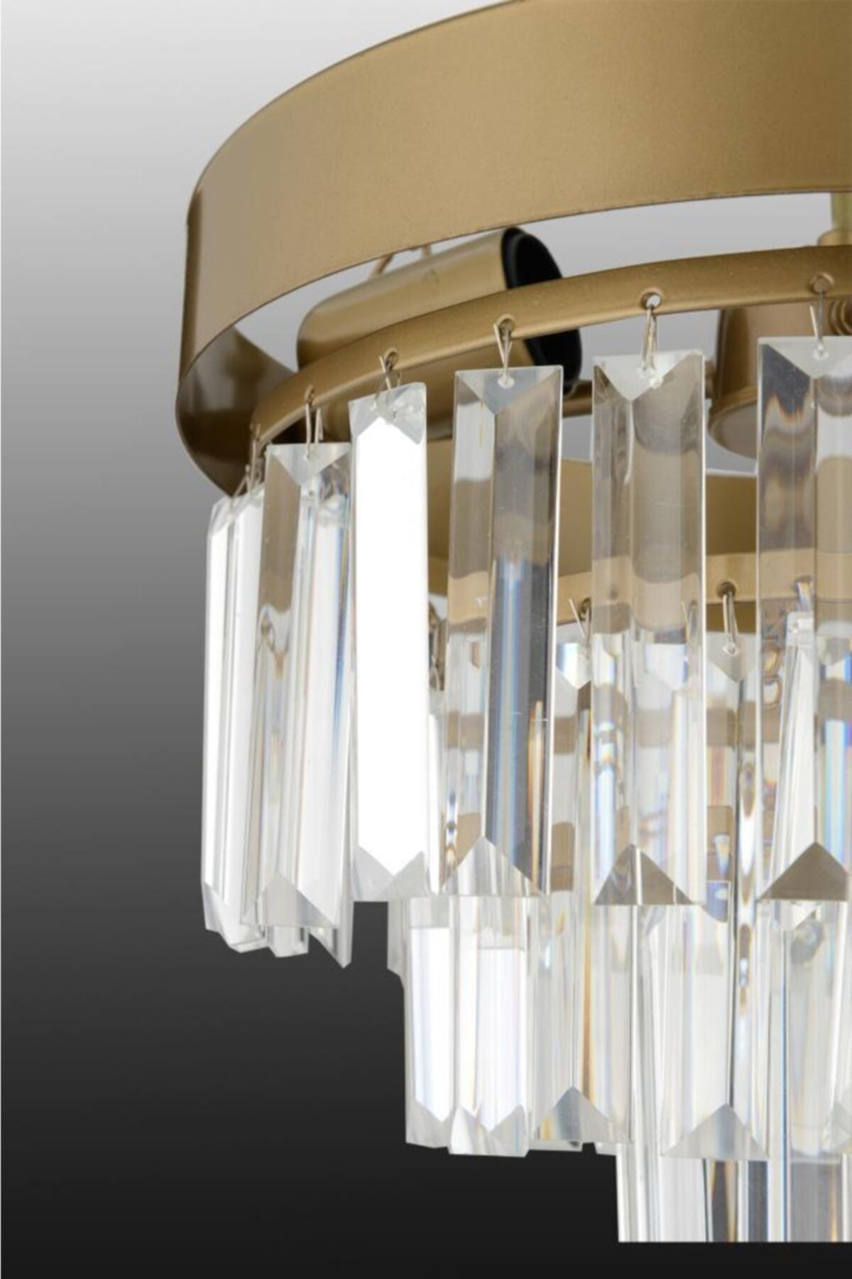 Linda 30' Antique Luxury Crystal Stone Chandelier