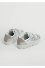 Kids Silver Color Removable 3d Toe Sneakers