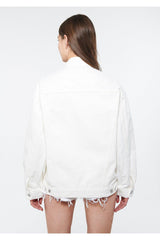 Luna White 90s Jean Jacket Oversize / Wide Cut 1110177-84112 - Swordslife