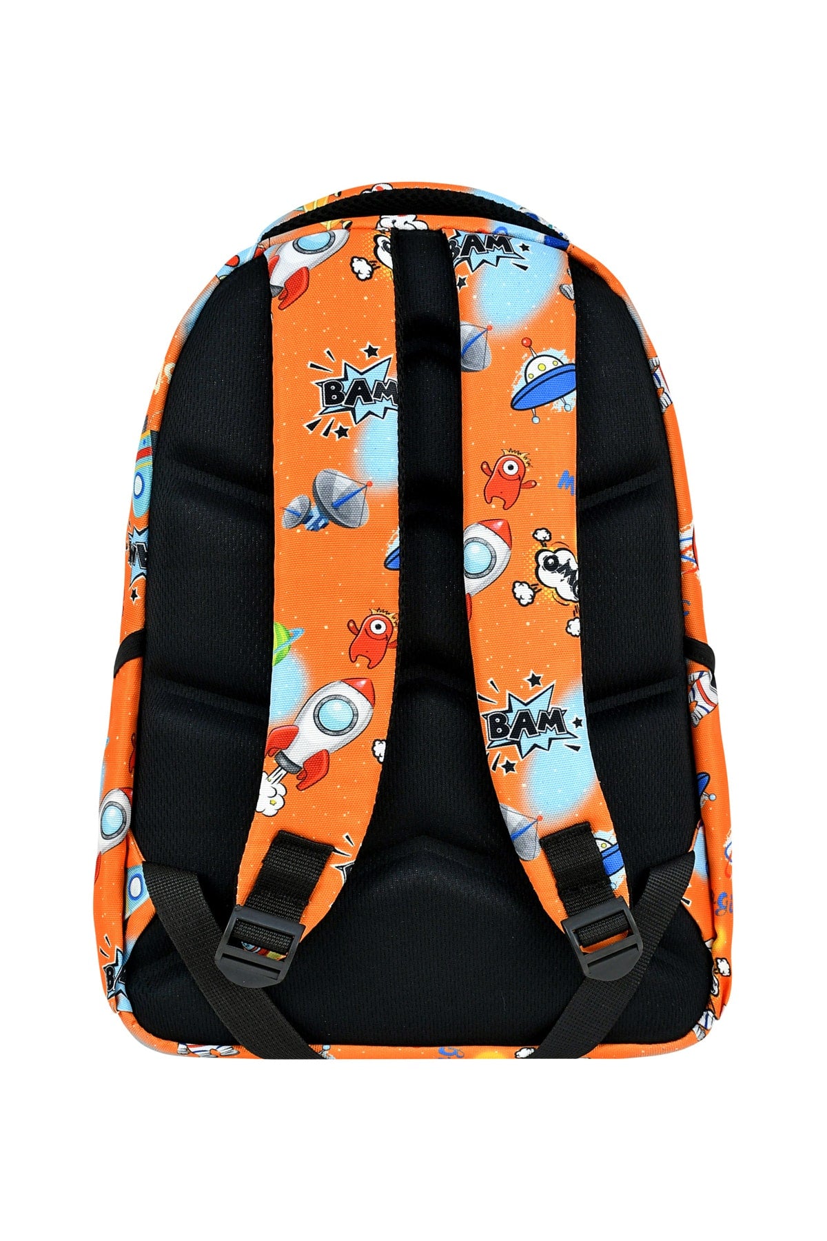 3er-Pack Grundschul-Schulranzen mit Astronauten-Muster, mit Essen und Stiftehalter für Jungen