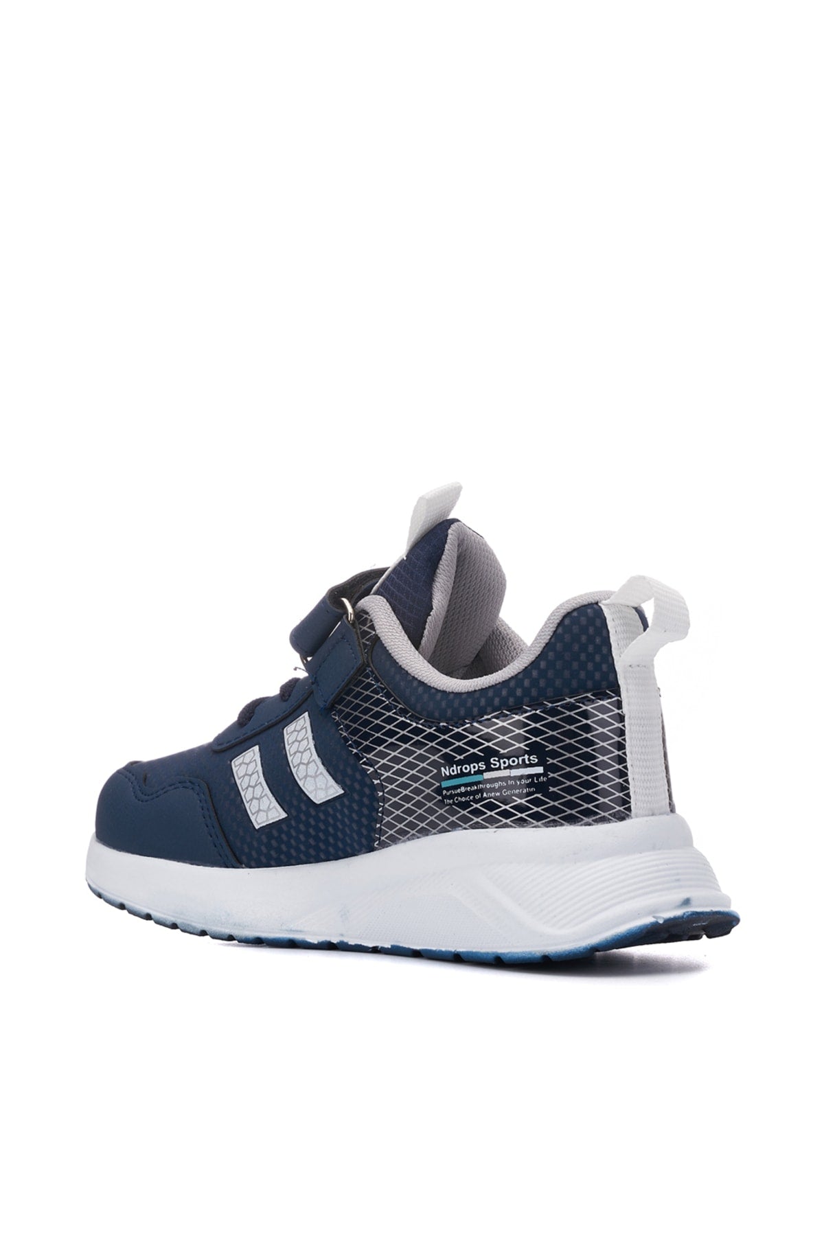 Orthopedic, Velcro, Navy and White Color Kids Sports Shoes