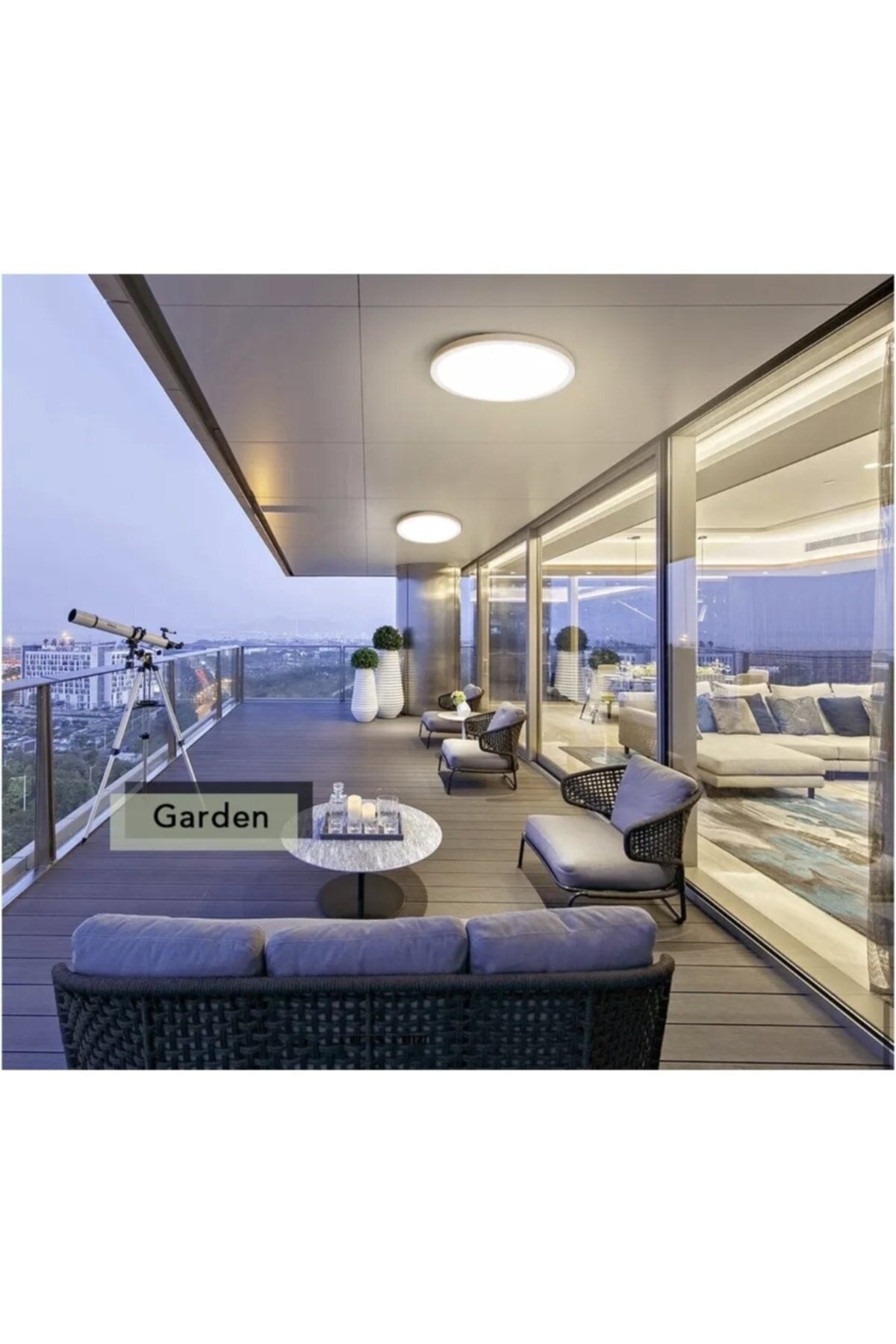 Modern Zero Panel Led Chandelier 24Watt 6500K Ice White Light Long Life 1St Class Led 30X30Cm