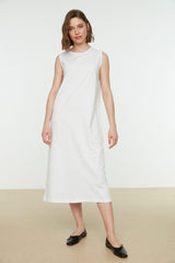 White Sleeveless Dress Lining-Underwear TCTSS21UK0034 - Swordslife