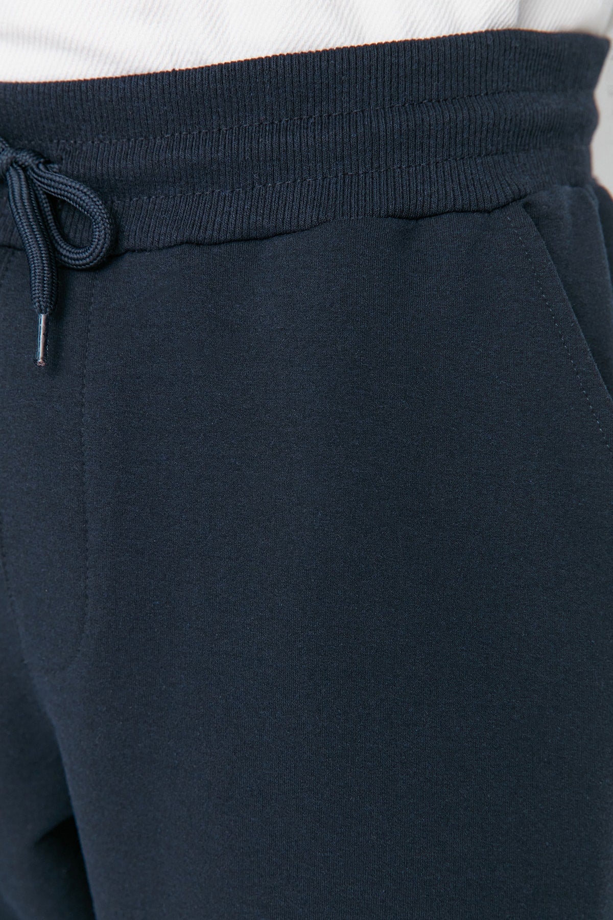 Marineblaue Herren Basic Regular/Normal Fit Jogginghose mit Gummibeinen Tmnss20Ea0053