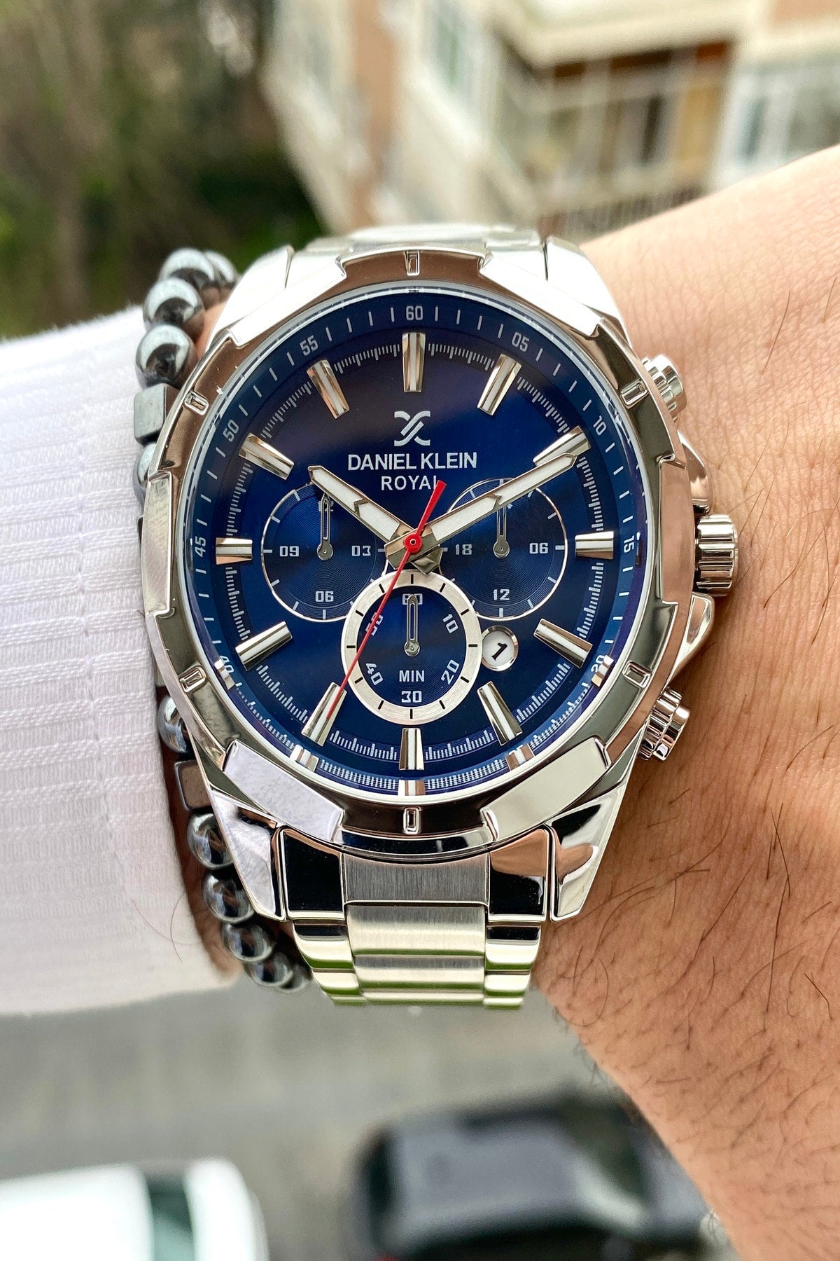 Stainless Steel Band Men'S Wristwatch+3Atm Waterproof