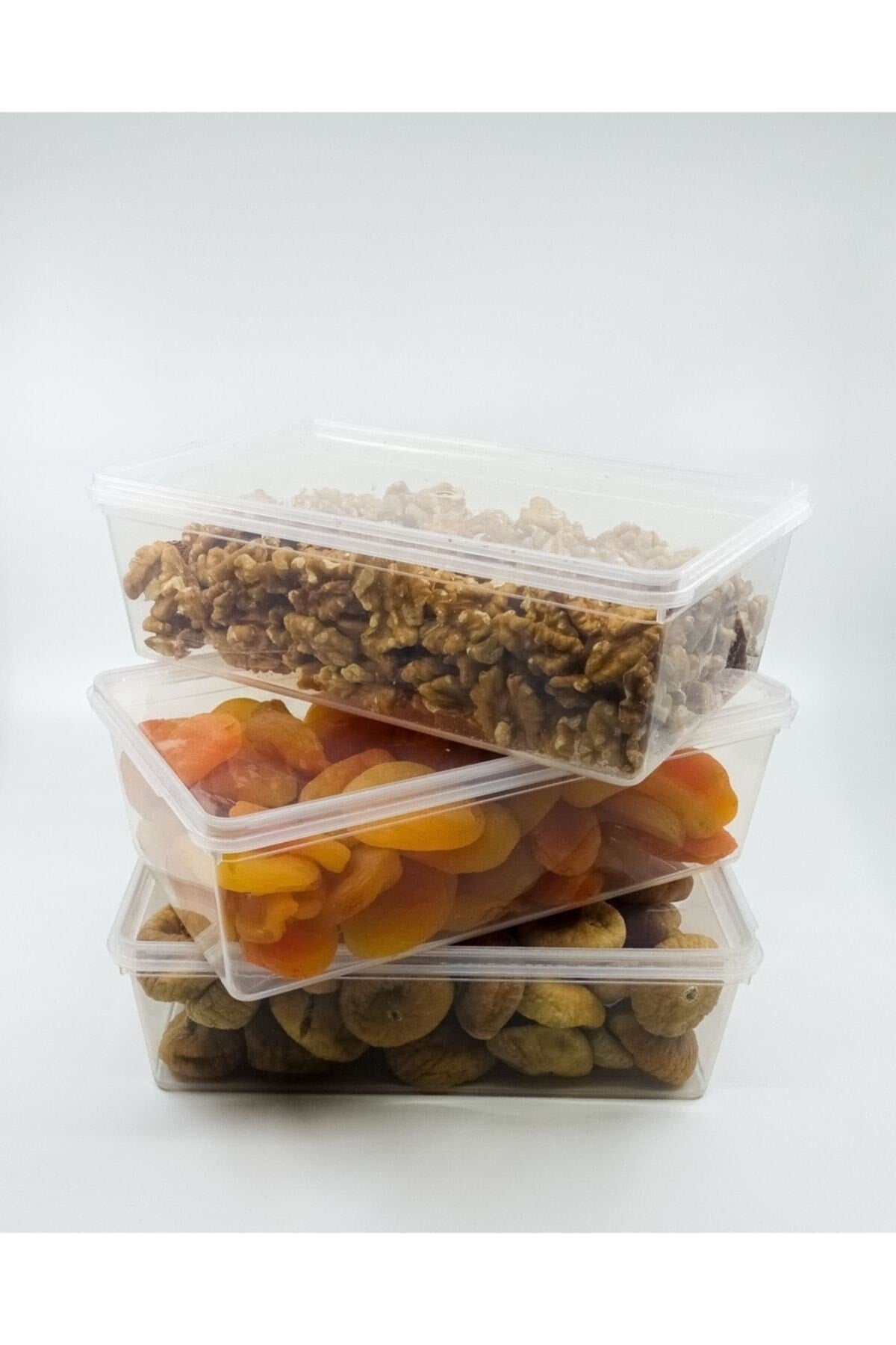 Plastic Storage Container 1 Ltre 10 Pieces Self-Covered Freezer And Food Leak Proof 19x13x6 Cm