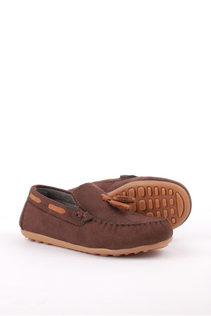 Jungen Wildleder Loafer Loafer Braun